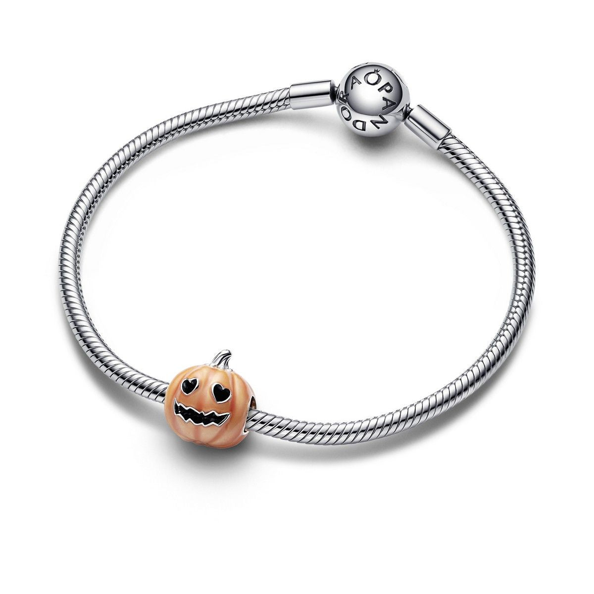 Pandora Glow-in-the-dark Spooky Pumpkin Bedel zilver - 792291C01