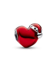 Pandora Metallic Red Christmas Heart Charm 792336C01, exclusief en kwalitatief hoogwaardig. Ontdek nu!