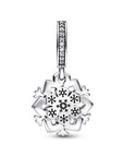 Pandora Sparkling Snowflake Double Dangle Charm 792355C01, exclusief en kwalitatief hoogwaardig. Ontdek nu!