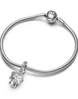 Pandora Snowflake Snowglobe Dangle Charm 792369C01, exclusief en kwalitatief hoogwaardig. Ontdek nu!