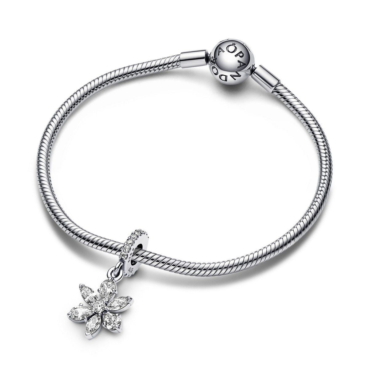 Pandora Sparkling Herbarium Cluster Dangle Charm zilver - 792382C01