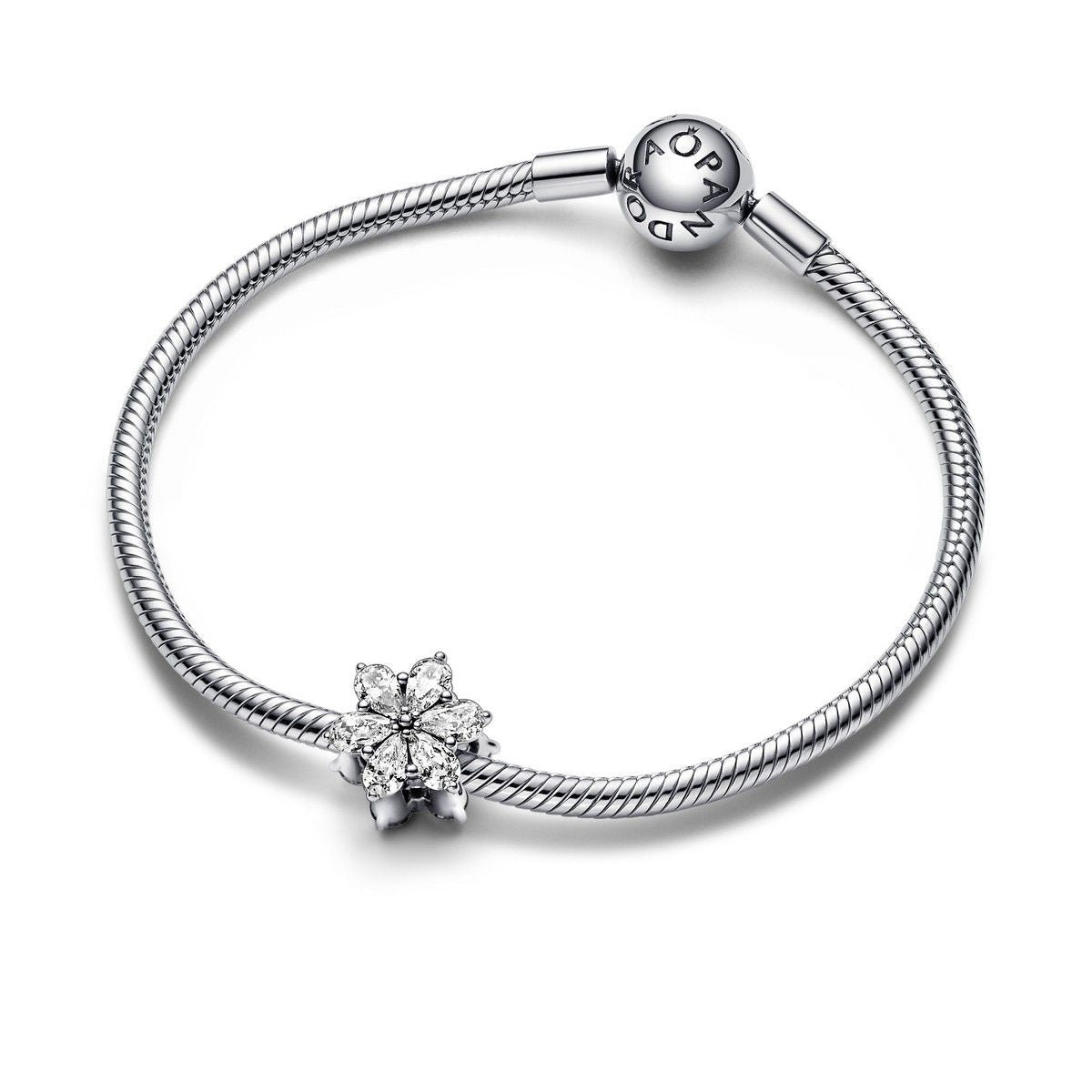 Pandora Sparkling Herbarium Cluster Bedel zilver - 792623C01