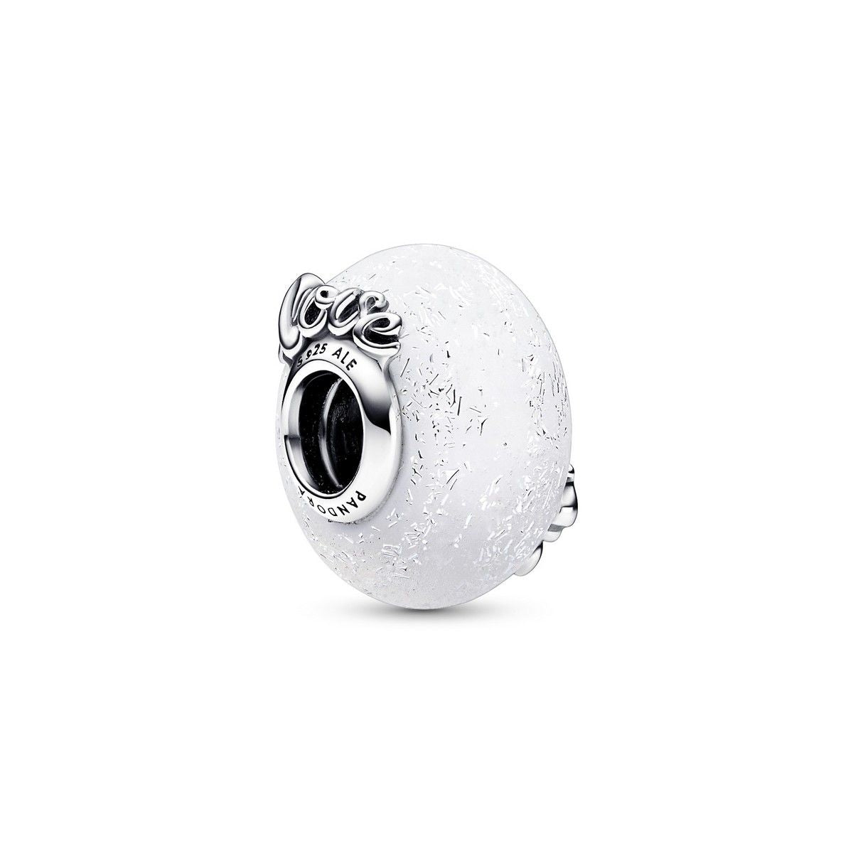 Pandora Glinsterend witte muranoglas bedel met Mum & Love 792655C00, exclusief en kwalitatief hoogwaardig. Ontdek nu!