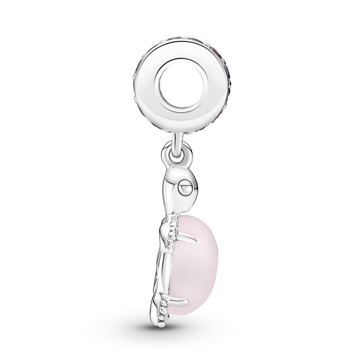Pandora Murano Glass Pink Sea Turtle Dangle Charm zilver - 798939C02