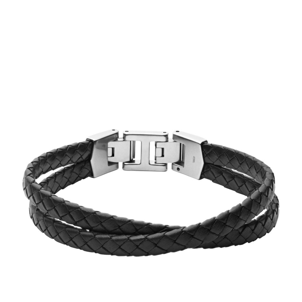 Fossil Zwarte Leren Meerdere Armband - JF03684040
