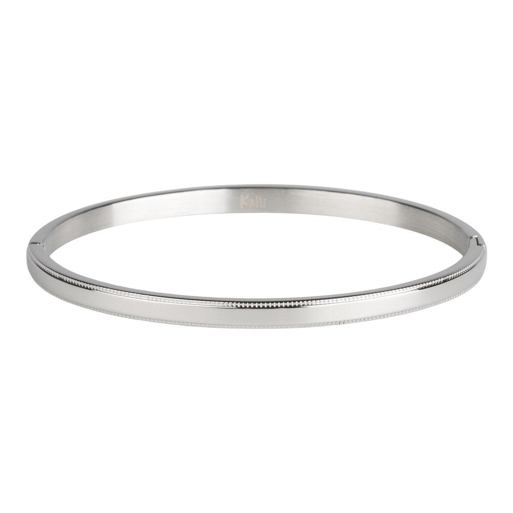 Kalli Kalli Julie Bewerkte Armband 2159 - Zilverkleurig 4 mm