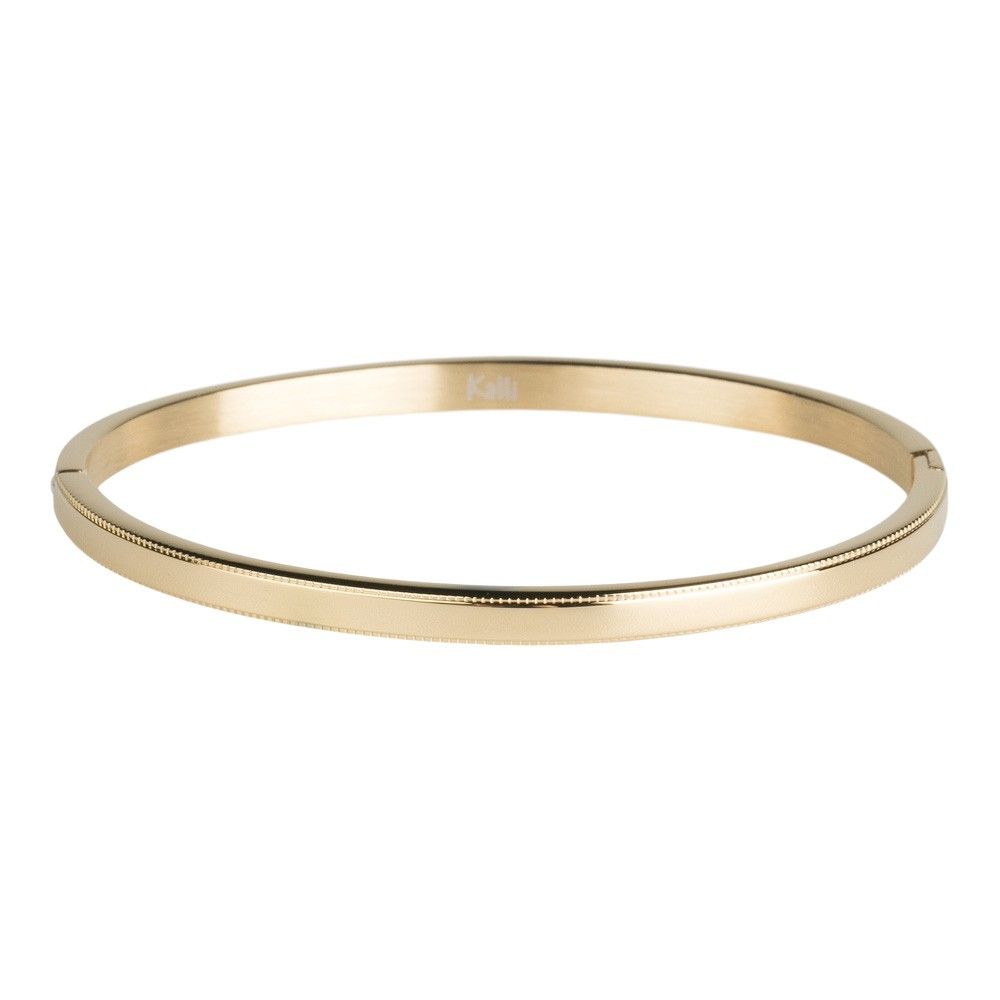 Kalli Kalli Julie Bewerkte Armband 2159G - Zilverkleurig 4 mm