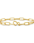 Sparkling Jewels armband Long link gold plated - Silver - 18cm, exclusief en kwalitatief hoogwaardig. Ontdek nu!