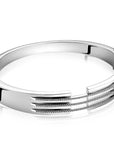 Mart Visser by Zinzi zilveren strakke bangle armband 11mm, drie banen bezet met witte zirkonia's MVA18, exclusief en kwalitatief hoogwaardig. Ontdek nu!