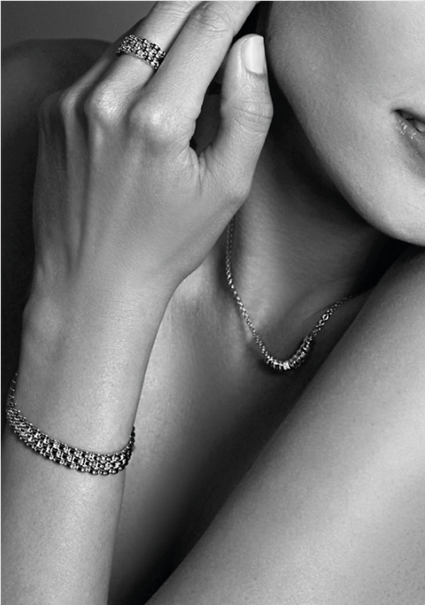 ZINZI Zilveren Ketting met Witte Zirkonia MVC22