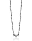 Mart Visser by Zinzi zilveren ketting 45cm met 3 ronde schakels, waarvan middelste volbezet is met witte zirkonia's MVC23, exclusief en kwalitatief hoogwaardig. Ontdek nu!