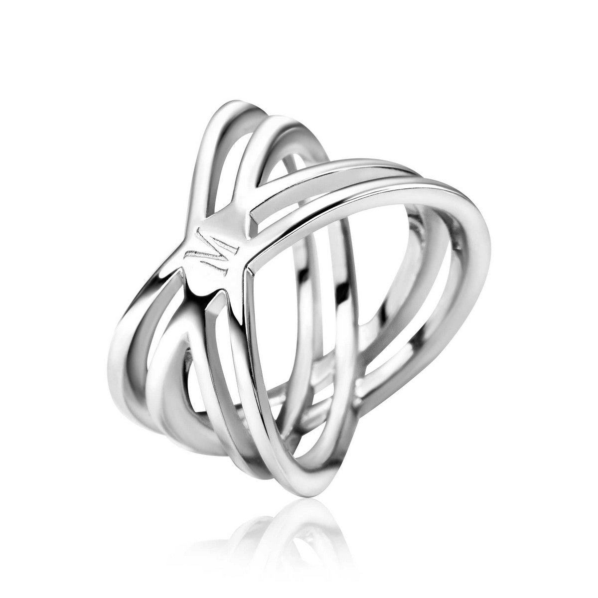 ZINZI Zilveren Ring MVR12 19mm