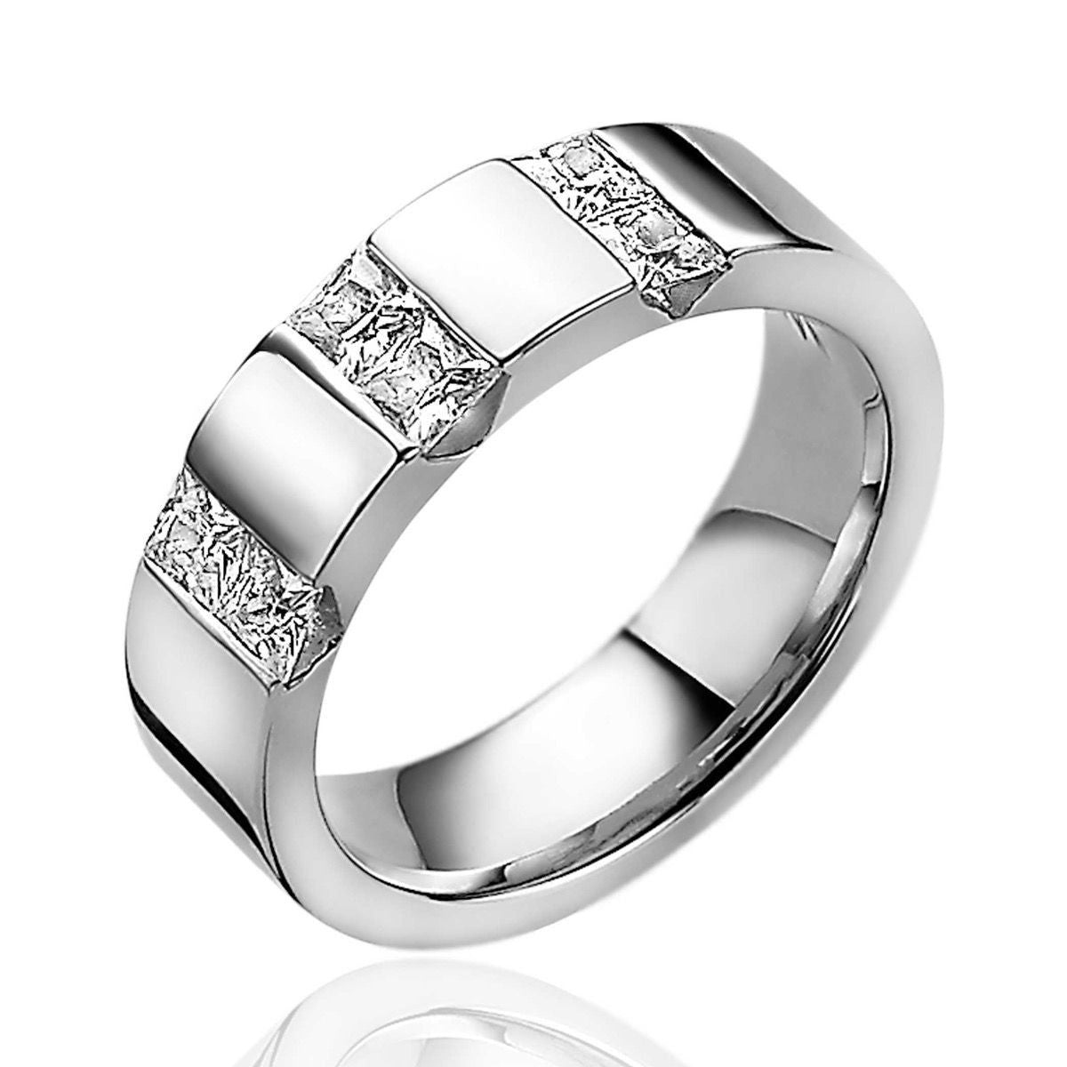 ZINZI Zilveren Ring met Witte Zirkonia MVR20