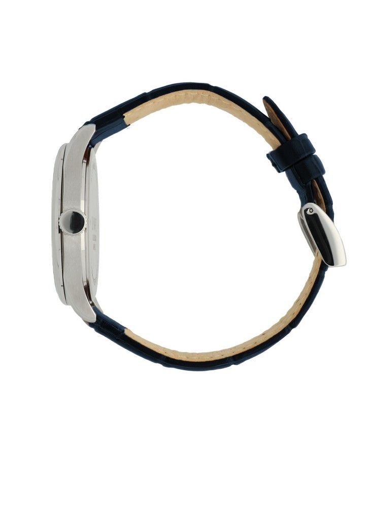 Olympic Horloge OL21HSL003 Blauw 42mm leer