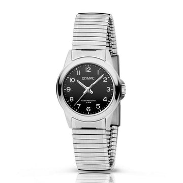 Olympic OL26DSS144 CHARLIE - Horloge - Staal - Zwart - Rekband - 27mm, exclusief en kwalitatief hoogwaardig. Ontdek nu!