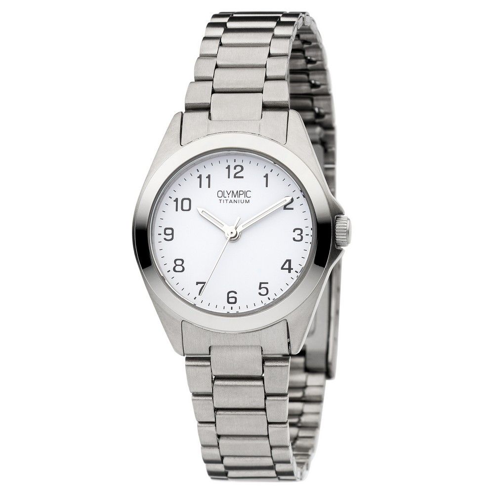 Olympic Horloge 27mm titanium zilverkleurig - OL26DTT093