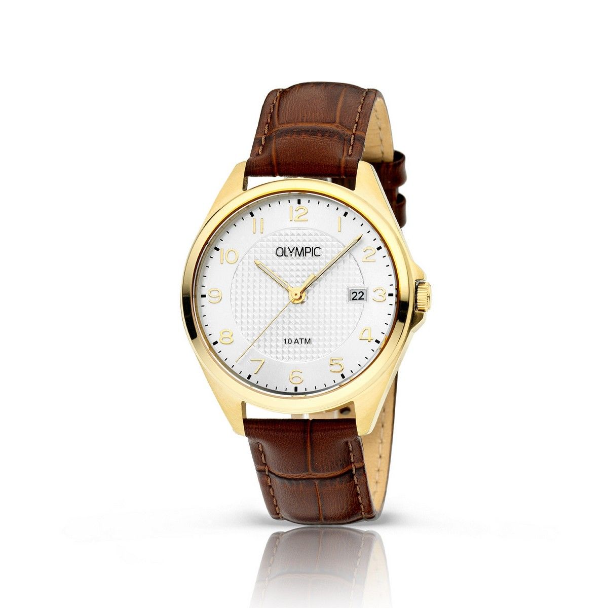 Olympic Horloge OL26HDL014 Goud 40mm goudkleurig