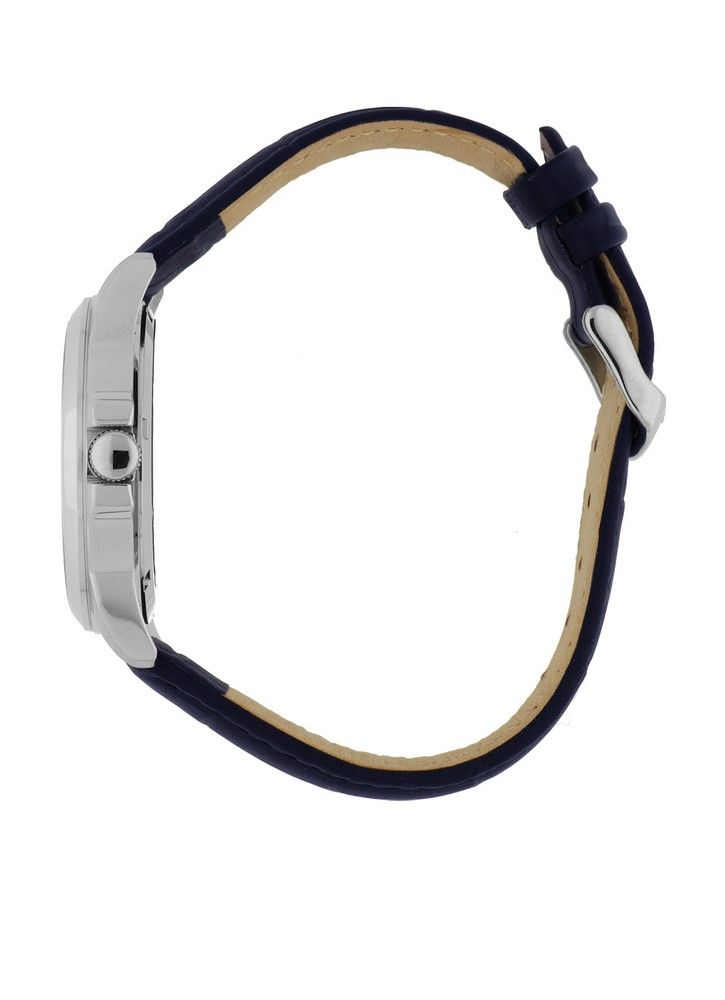 Olympic Horloge OL26HSL066 Blauw 39mm leer