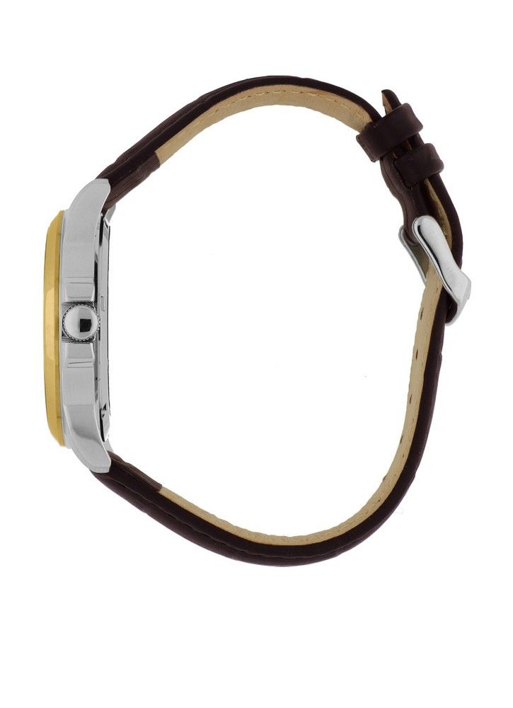 Olympic Horloge OL26HSL068B Bruin 39mm leer