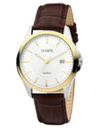 Olympic OL26HSL068B Bari Horloge - Leer - Bruin - 39mm, exclusief en kwalitatief hoogwaardig. Ontdek nu!