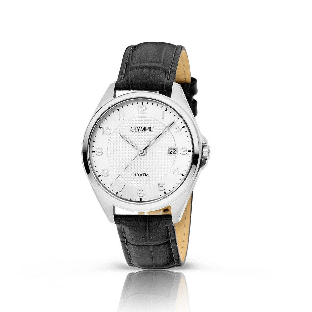 Olympic Horloge OL26HSL076 Zilver 41mm zilverkleurig