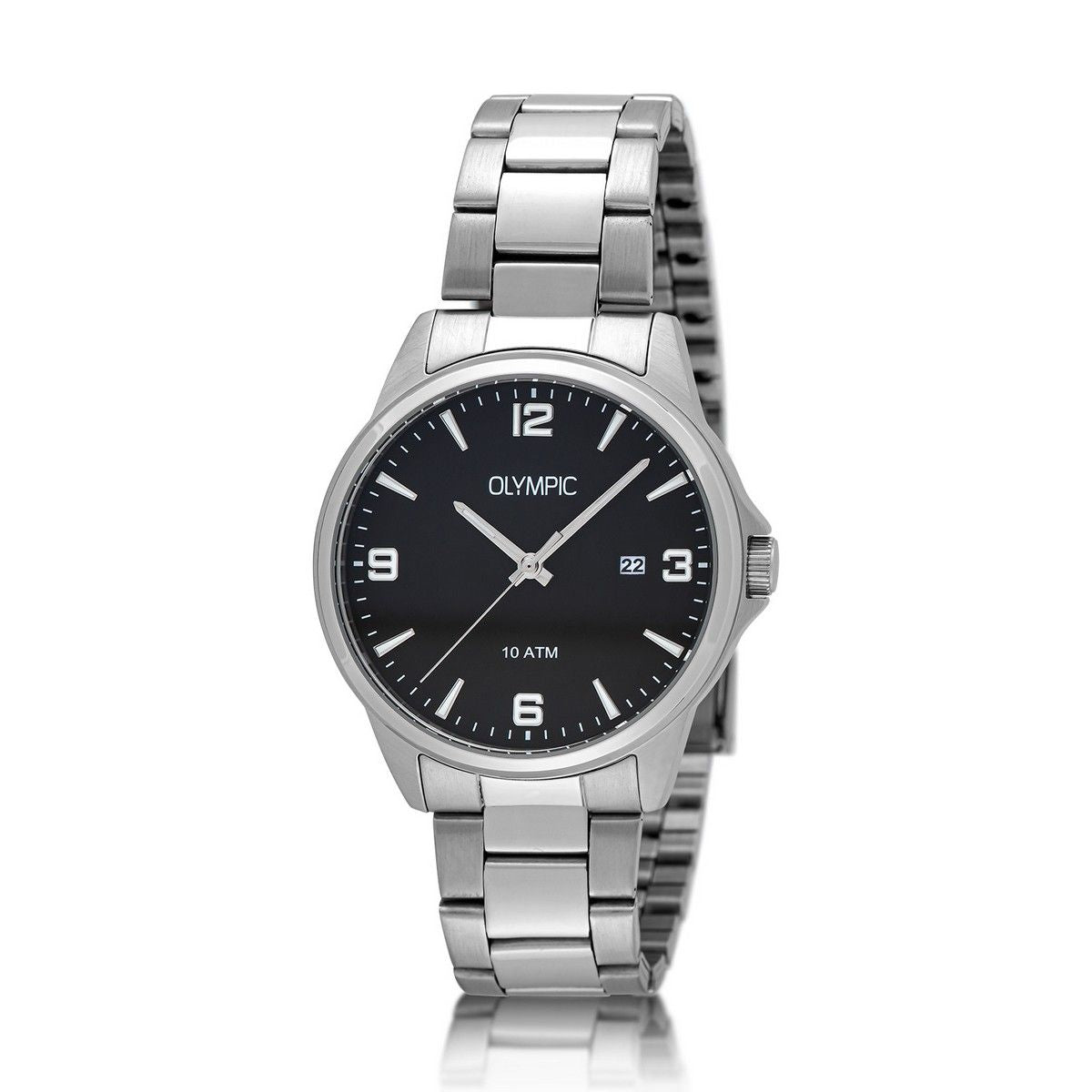 Olympic OL26HSS317 GLENN Horloge - Staal - Staal - Zwart, exclusief en kwalitatief hoogwaardig. Ontdek nu!