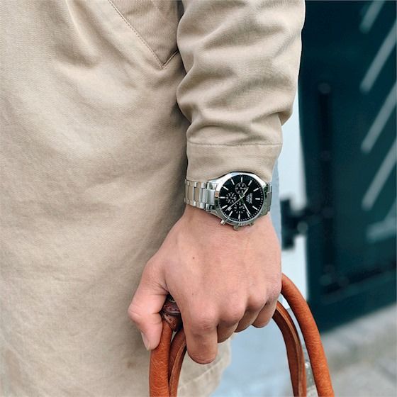 Olympic OL88HSS004 Monza Horloge - Staal - Zilverkleurig - 42mm, exclusief en kwalitatief hoogwaardig. Ontdek nu!