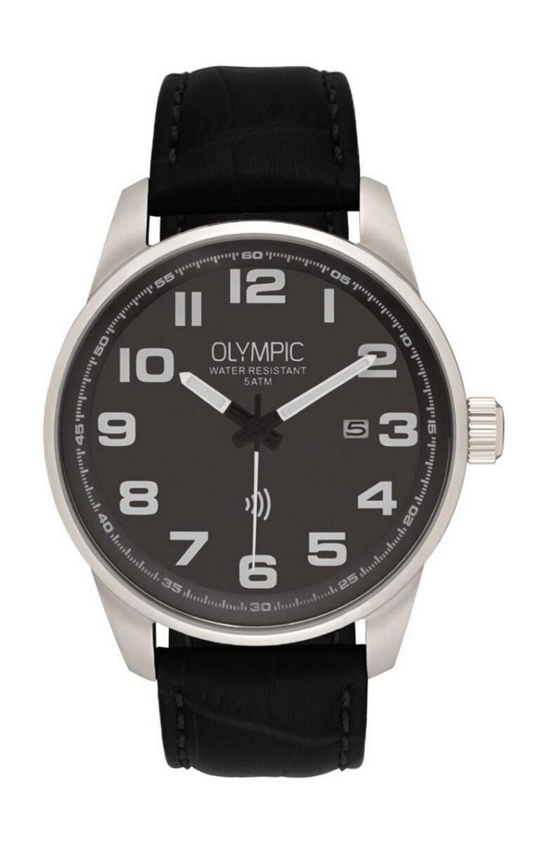 Olympic Horloge OL89HSL054 Zilver 44mm zilverkleurig