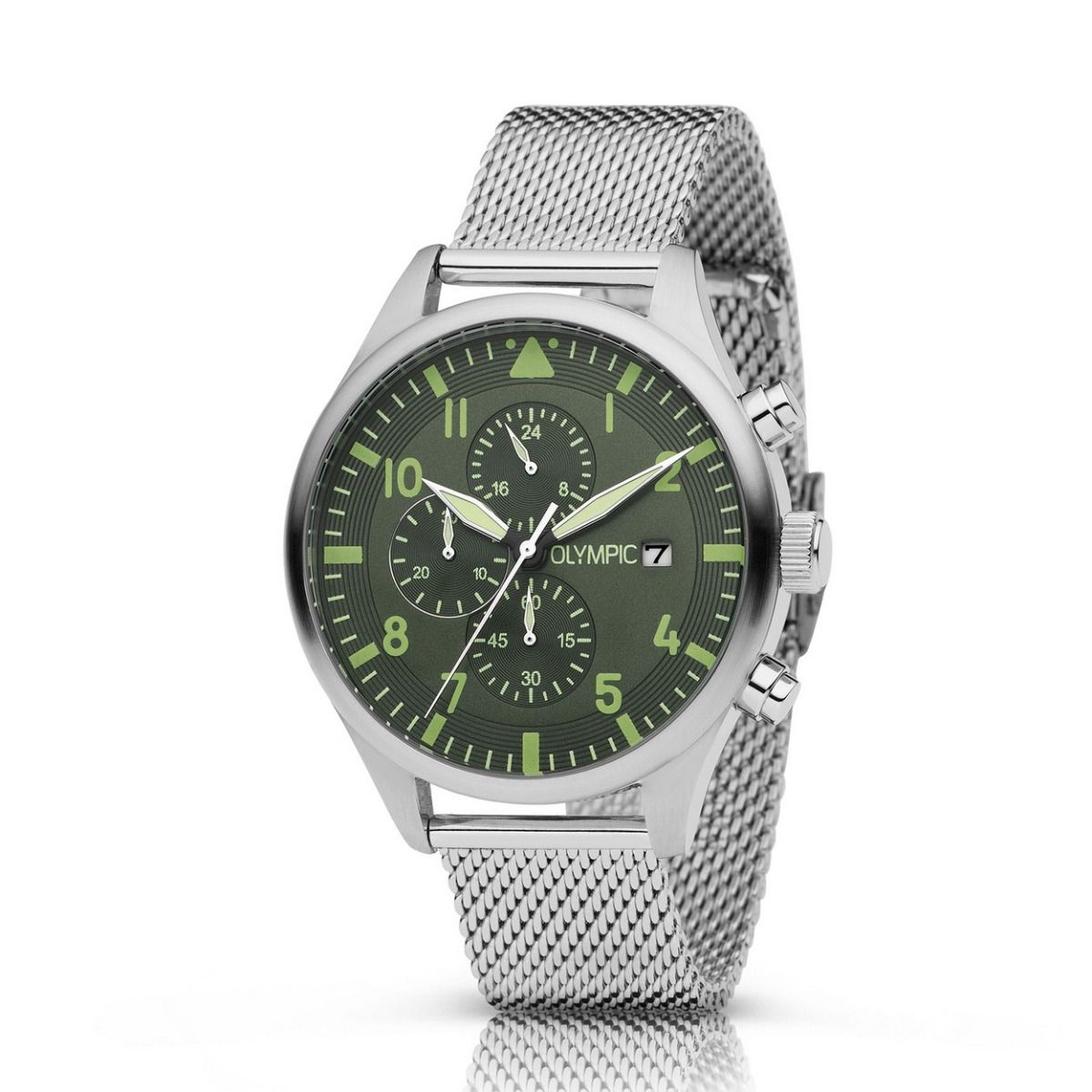 Olympic Horloge RALLY Groen 44mm - OL89HSS046