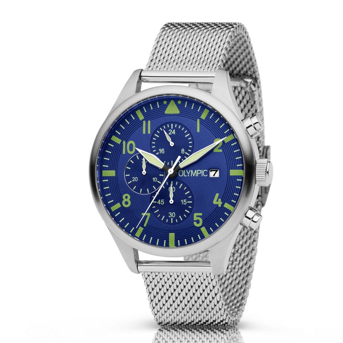 Olympic Horloge RALLY Blauw 44mm - OL89HSS047