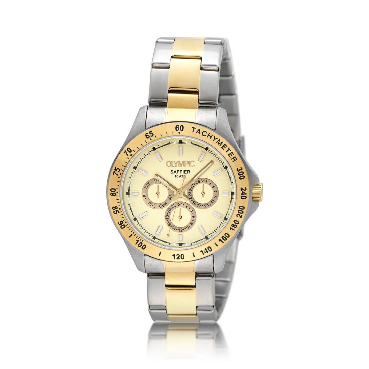 Olympic JEFFREY Bico Bracelet Creme Horloge - OL89HSS052B