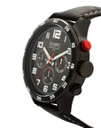 Olympic OL89HZL003 Football Horloge - Leer - Zwart - 44mm, exclusief en kwalitatief hoogwaardig. Ontdek nu!
