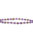 Sparkling Jewels - Armband: Amethyst Interstellar - Gold 3mm SBG-GEM05-3MM-MIX, exclusief en kwalitatief hoogwaardig. Ontdek nu!