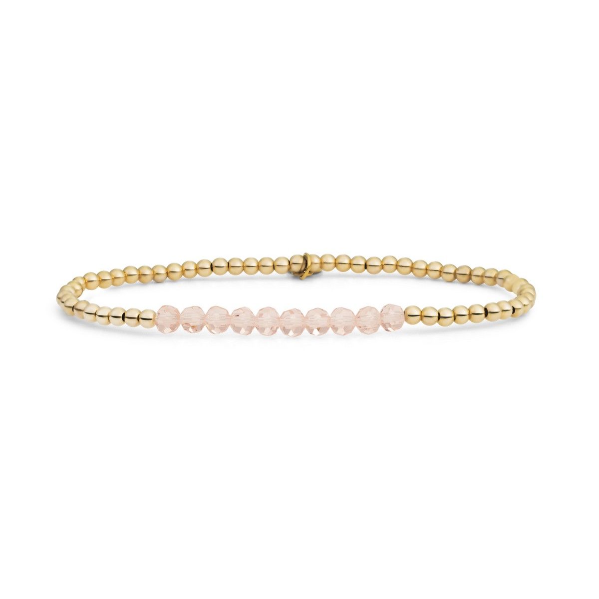 Sparkling Jewels Armband Kwarts SBG-GEM42-3MM-LINE Zilverkleurig