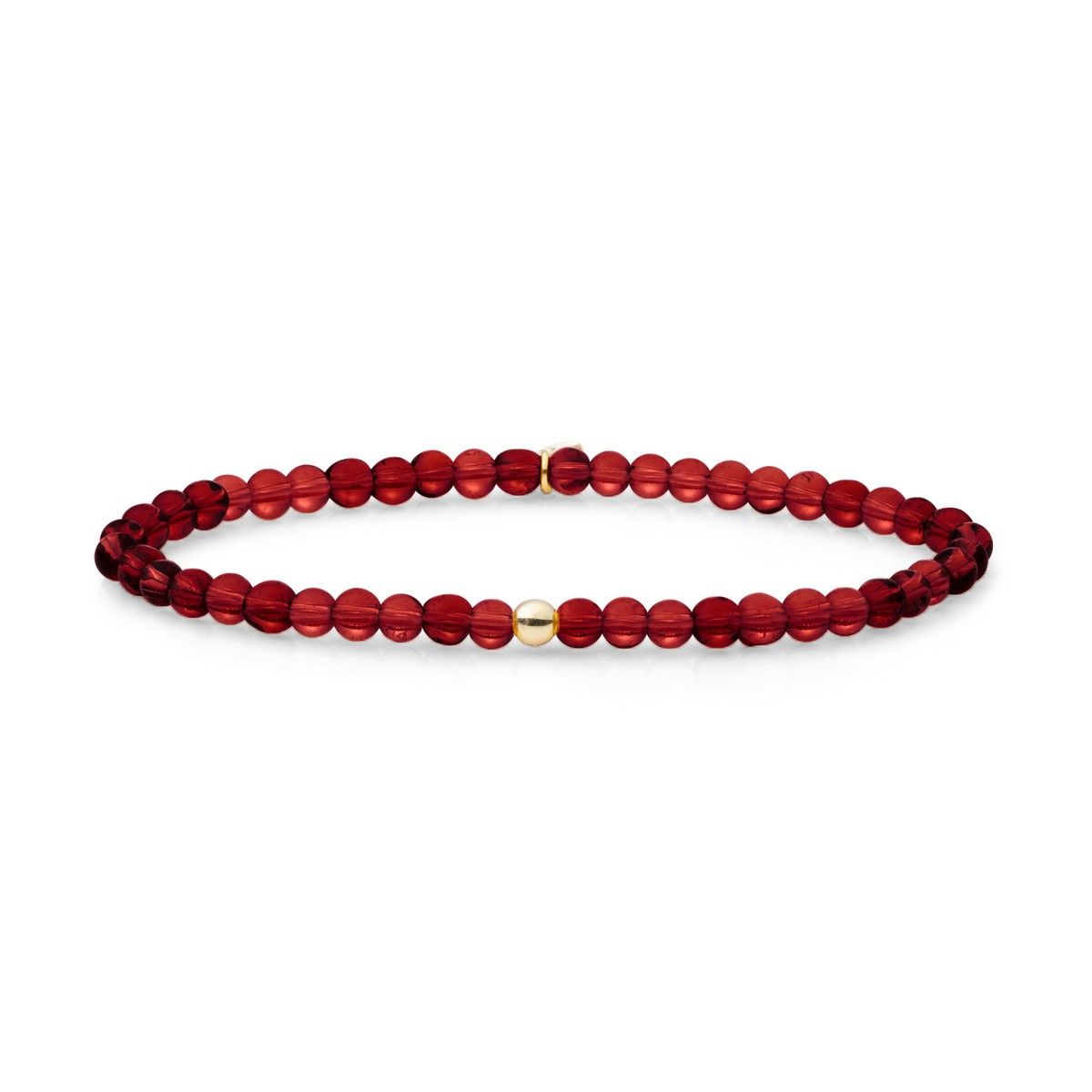 Sparkling Jewels Armband Rubinkwarts SBG-GEM50-ADD-4MM Goudkleurig