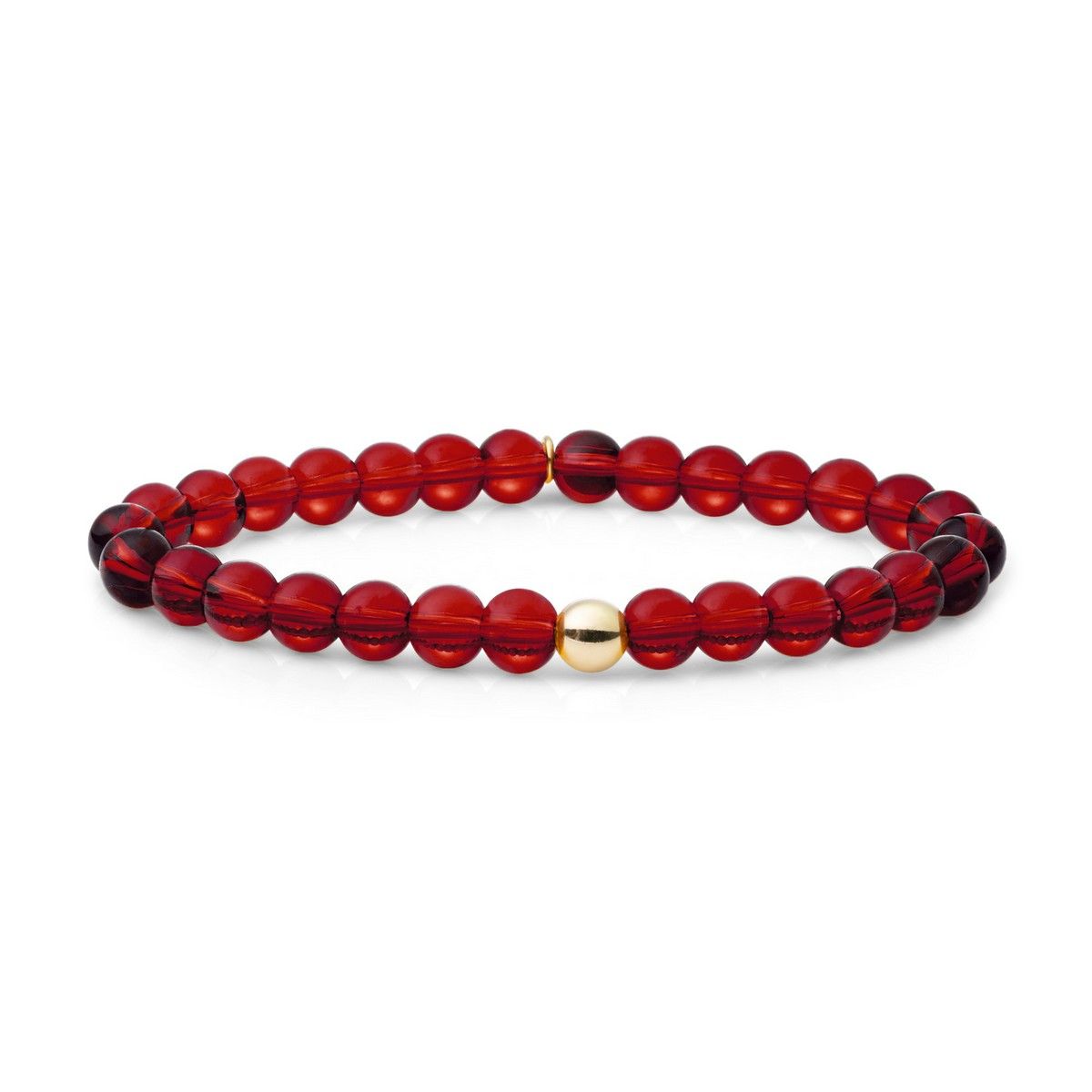 Sparkling Jewels Armband Rubinkwarts SBG-GEM50-ADD-6MM Goudkleurig