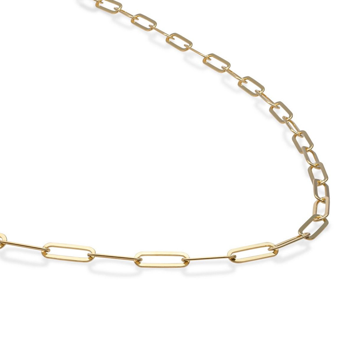 Sparkling Jewels Ketting Long Link chain SN-LGG-045 Goudkleurig