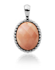 Sparkling Jewels hanger - Silver - Peach Rhodonite Twist SP21-G32, exclusief en kwalitatief hoogwaardig. Ontdek nu!