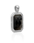 Sparkling Jewels hanger - Silver - Onyx Baguette SP23-G07, exclusief en kwalitatief hoogwaardig. Ontdek nu!