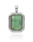 Sparkling Jewels hanger - Silver - Green Aventurine Baguette SP23-G29, exclusief en kwalitatief hoogwaardig. Ontdek nu!