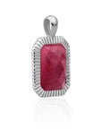Sparkling Jewels hanger - Silver - Fuchsia Jade Baguette, exclusief en kwalitatief hoogwaardig. Ontdek nu!