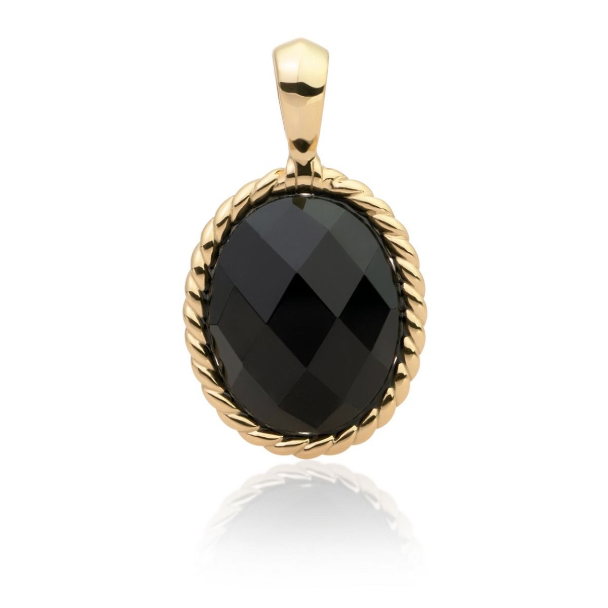 Sparkling Jewels Hanger Onyx SPG21-G07 Goudkleurig
