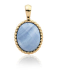 Sparkling Jewels hanger - Gold - Blue Lace Agate Twist SPG21-G47, exclusief en kwalitatief hoogwaardig. Ontdek nu!