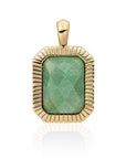 Sparkling Jewels hanger - Gold - Green Aventurine Baguette SPG23-G29, exclusief en kwalitatief hoogwaardig. Ontdek nu!