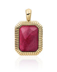 Sparkling Jewels hanger - Gold - Fuchsia Jade Baguette SPG23-G49, exclusief en kwalitatief hoogwaardig. Ontdek nu!