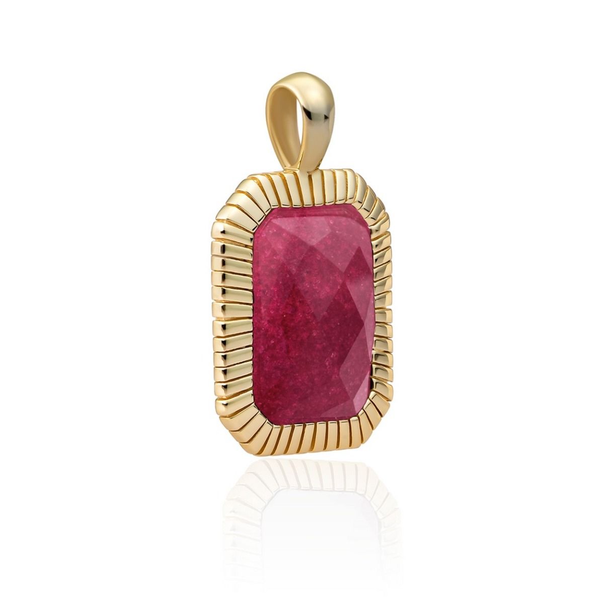 Sparkling Jewels Hanger Jade SPG23-G49 Zilverkleurig