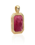 Sparkling Jewels hanger - Gold - Fuchsia Jade Baguette SPG23-G49, exclusief en kwalitatief hoogwaardig. Ontdek nu!