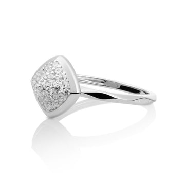 Sparkling Jewels Ring - Zilver - Zirkonia Edge SRI01-CZ, exclusief en kwalitatief hoogwaardig. Ontdek nu!