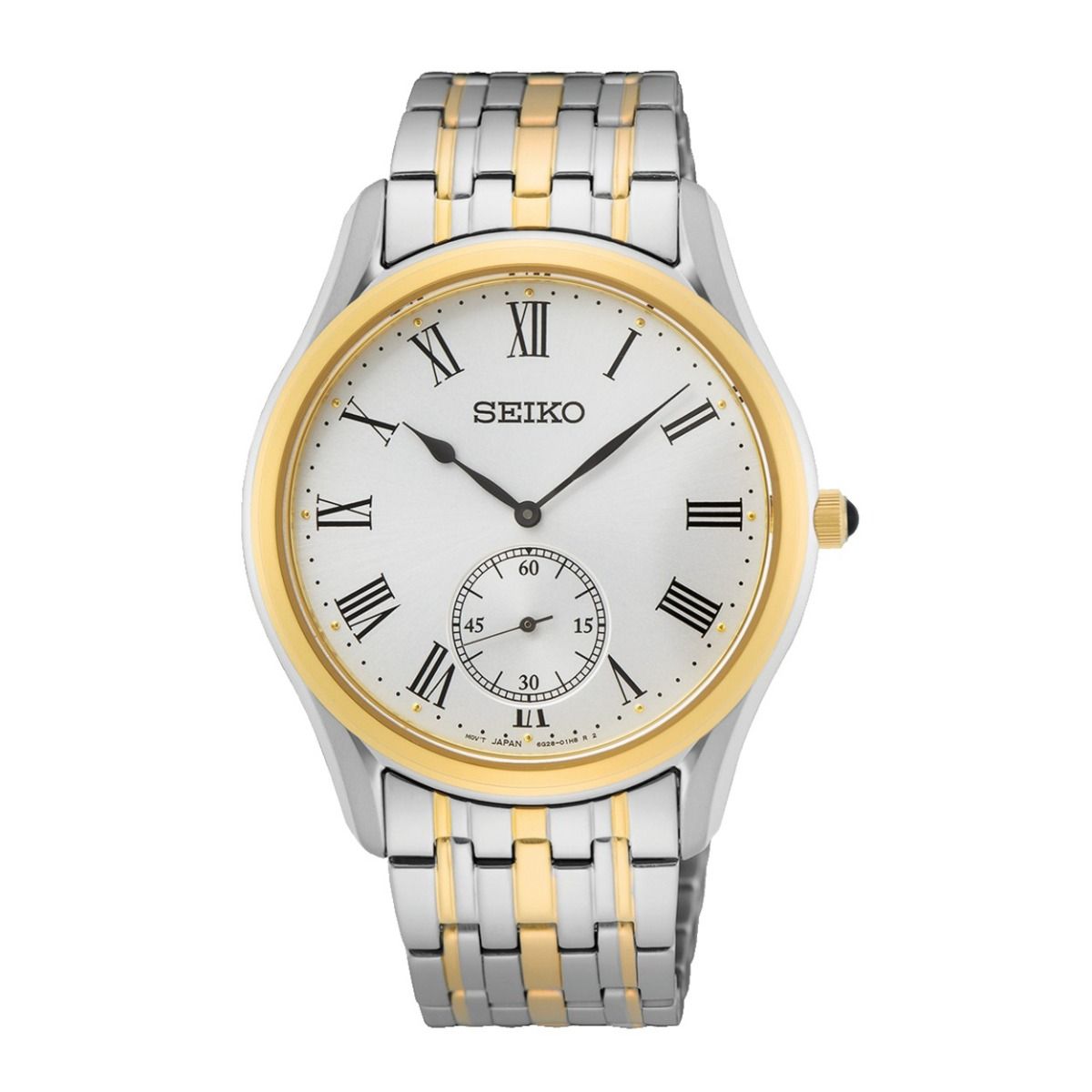 Seiko Herenhorloge 39mm bicolor wit - SRK048P1