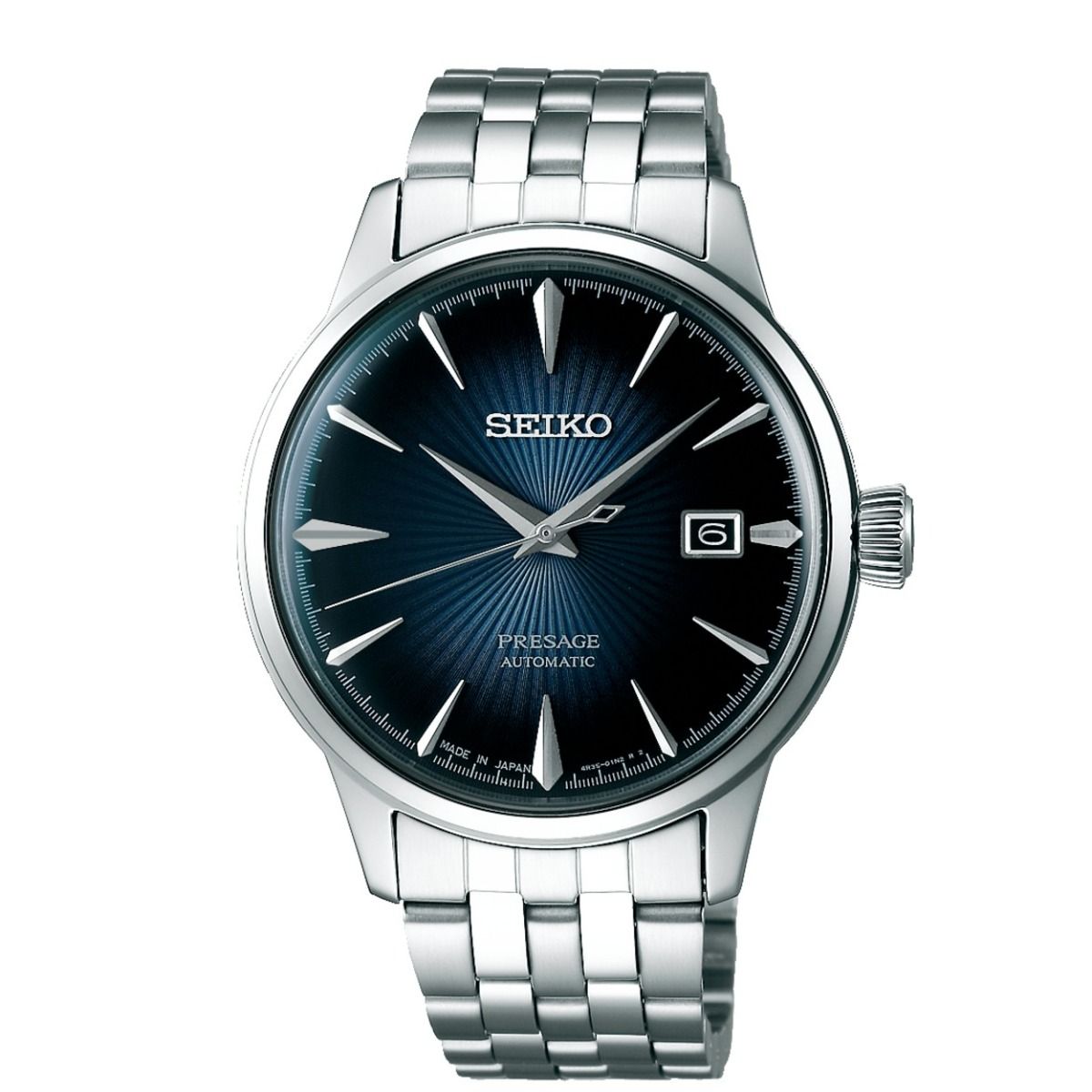 Seiko Presage Herenhorloge 20 mm blauw - SRPB41J1